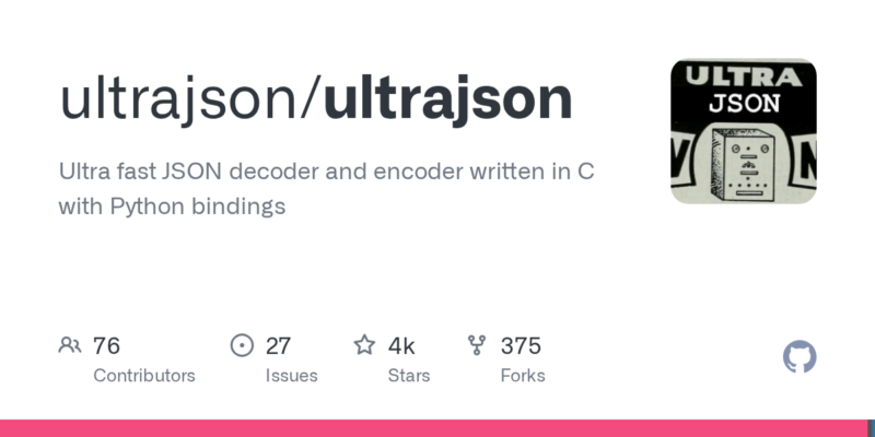 ultrajson/ultrajson 源码下载_部署教程_开源项目-源码站