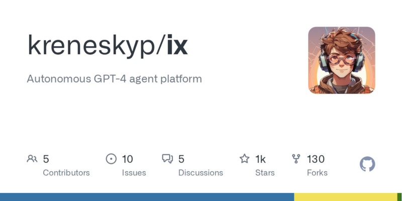 kreneskyp/ix 源码下载与部署教程-源码站