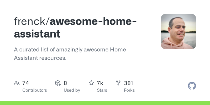 frenck/awesome-home-assistant 源码下载_部署教程_开源项目-源码站