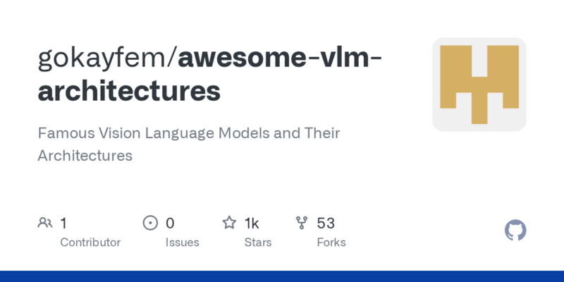 gokayfem/awesome-vlm-architectures 源码下载与部署教程-源码站