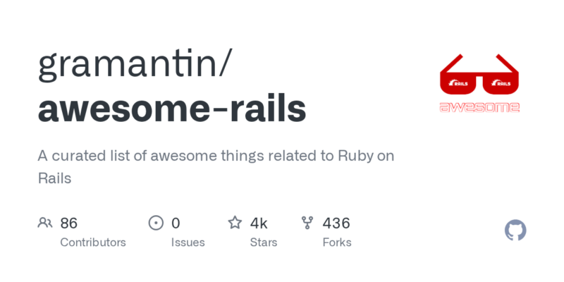 gramantin/awesome-rails 源码下载与部署教程-源码站