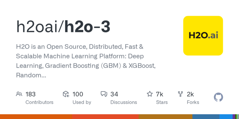 h2oai/h2o-3 源码下载与部署教程-源码站