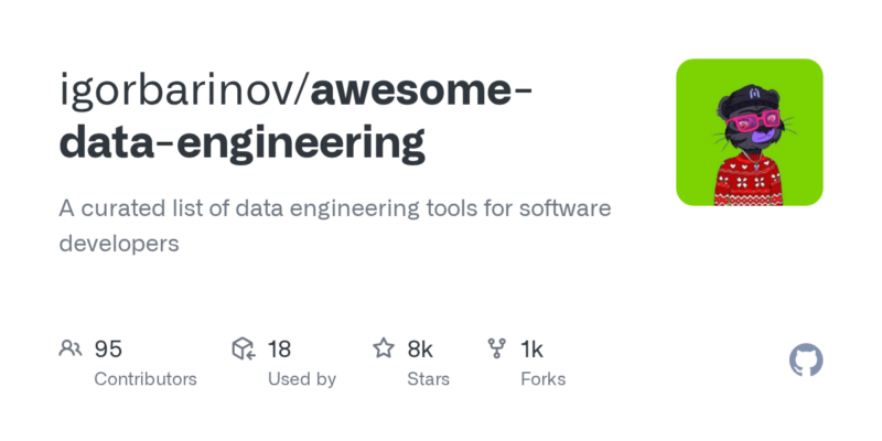 igorbarinov/awesome-data-engineering 源码下载_部署教程_开源项目-源码站
