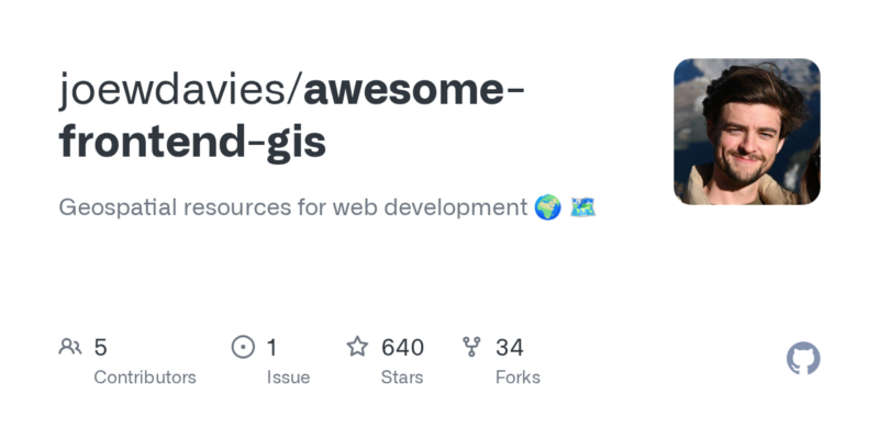 joewdavies/awesome-frontend-gis 源码下载_部署教程_开源项目-源码站