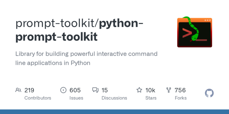 prompt-toolkit/python-prompt-toolkit 源码下载_部署教程_开源项目-源码站