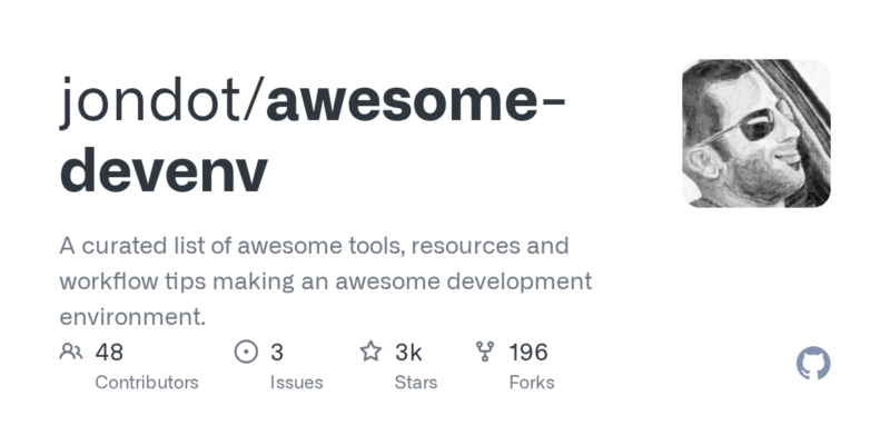 jondot/awesome-devenv 源码下载与部署教程-源码站