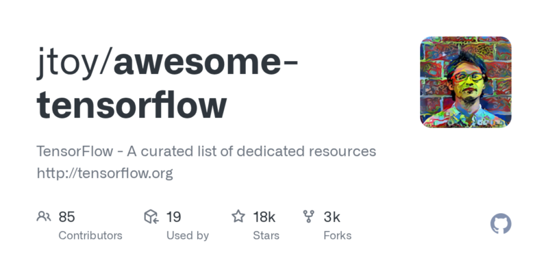 jtoy/awesome-tensorflow 源码下载_部署教程_开源项目-源码站