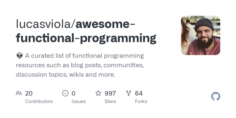 lucasviola/awesome-functional-programming 源码下载_部署教程_开源项目-源码站