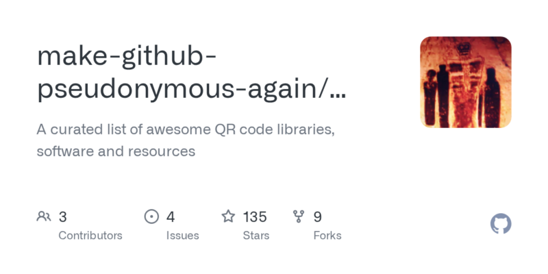 make-github-pseudonymous-again/awesome-qr-code 源码下载_部署教程_开源项目-源码站