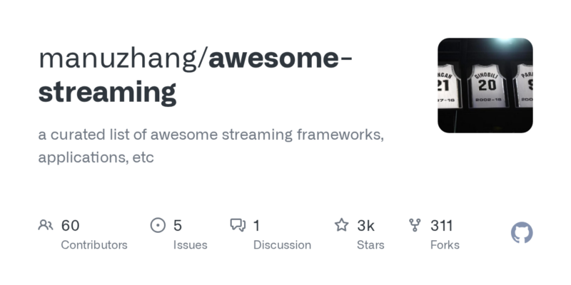 manuzhang/awesome-streaming 源码下载_部署教程_开源项目-源码站