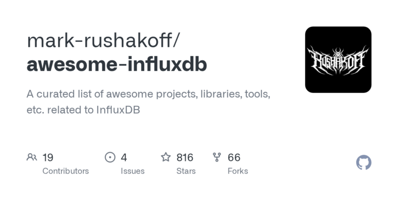 mark-rushakoff/awesome-influxdb 源码下载_部署教程_开源项目-源码站
