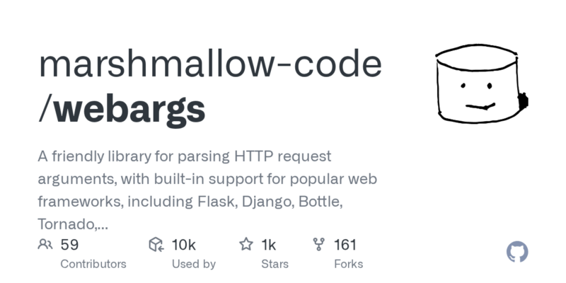 marshmallow-code/webargs 源码下载与部署教程-源码站