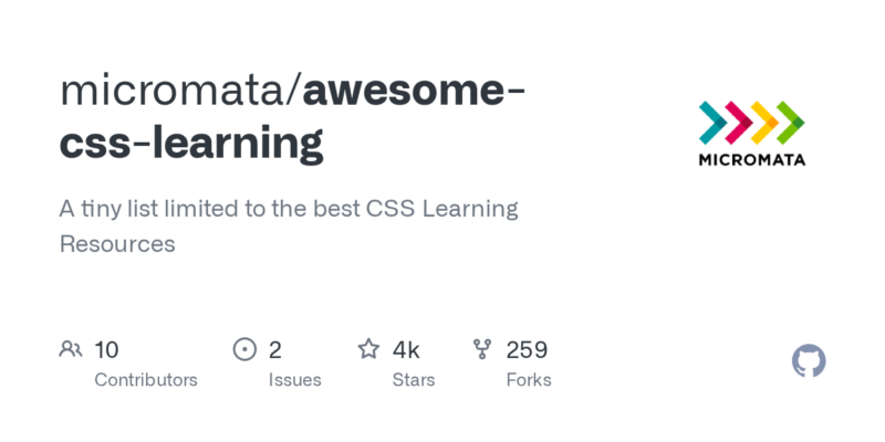 micromata/awesome-css-learning 源码下载与部署教程-源码站