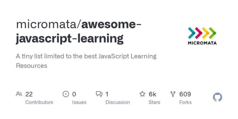 micromata/awesome-javascript-learning 源码下载与部署教程-源码站