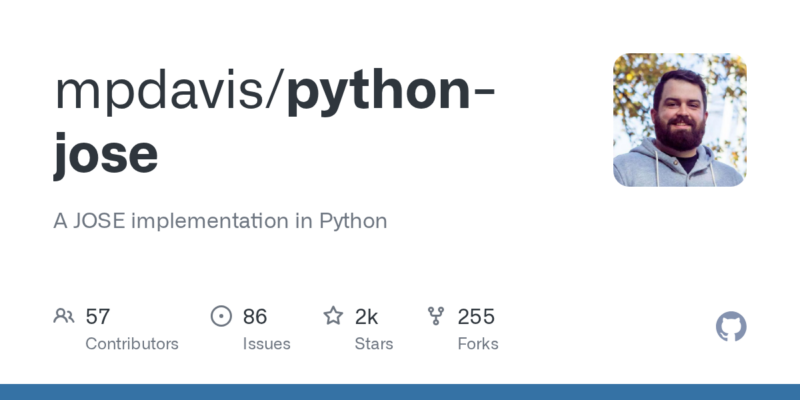 mpdavis/python-jose 源码下载与部署教程-源码站
