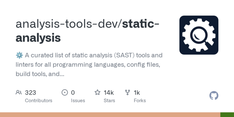 analysis-tools-dev/static-analysis 源码下载与部署教程-源码站