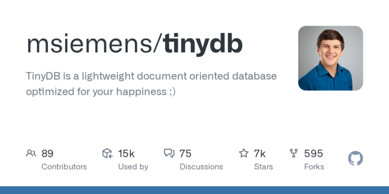 msiemens/tinydb 源码下载与部署教程-源码站