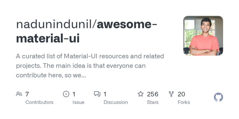 nadunindunil/awesome-material-ui 源码下载与部署教程-源码站