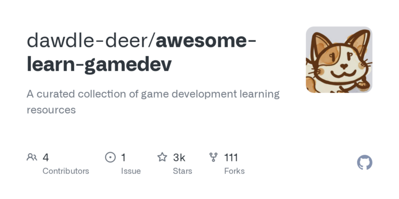 dawdle-deer/awesome-learn-gamedev 源码下载与部署教程-源码站
