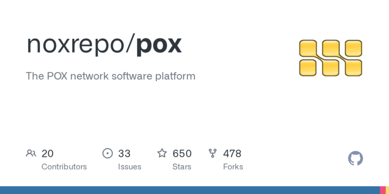noxrepo/pox 源码下载与部署教程-源码站