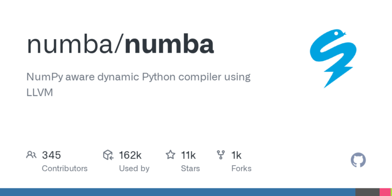 numba/numba 源码下载与部署教程-源码站