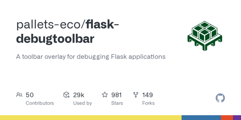 pallets-eco/flask-debugtoolbar 源码下载_部署教程_开源项目-源码站
