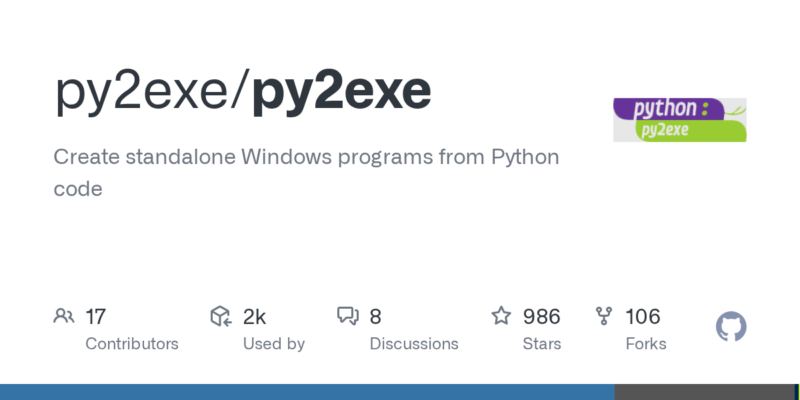 py2exe/py2exe 源码下载与部署教程-源码站