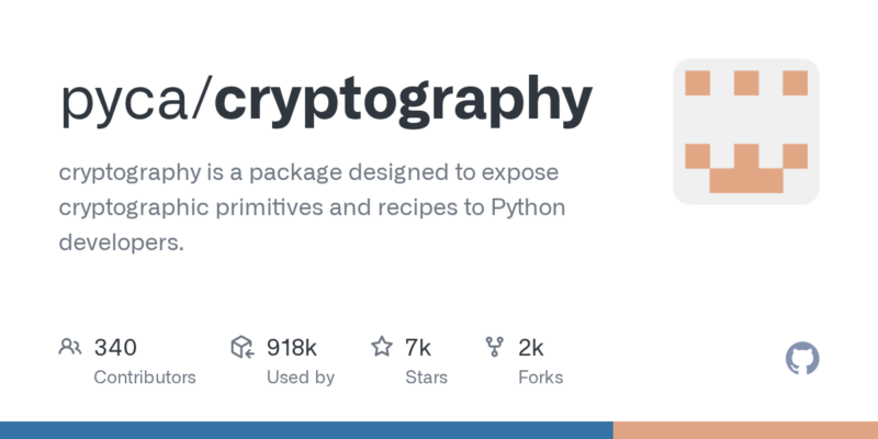 pyca/cryptography 源码下载与部署教程-源码站