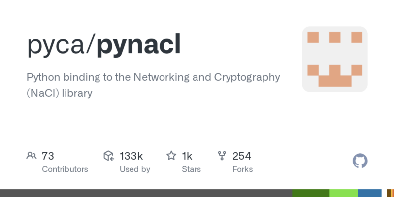 pyca/pynacl 源码下载与部署教程-源码站