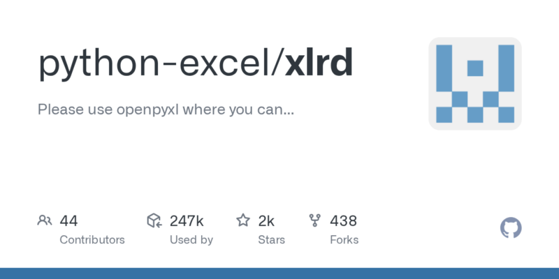python-excel/xlrd 源码下载与部署教程-源码站