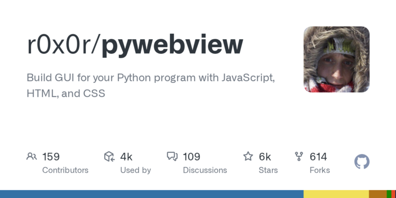 r0x0r/pywebview 源码下载与部署教程-源码站