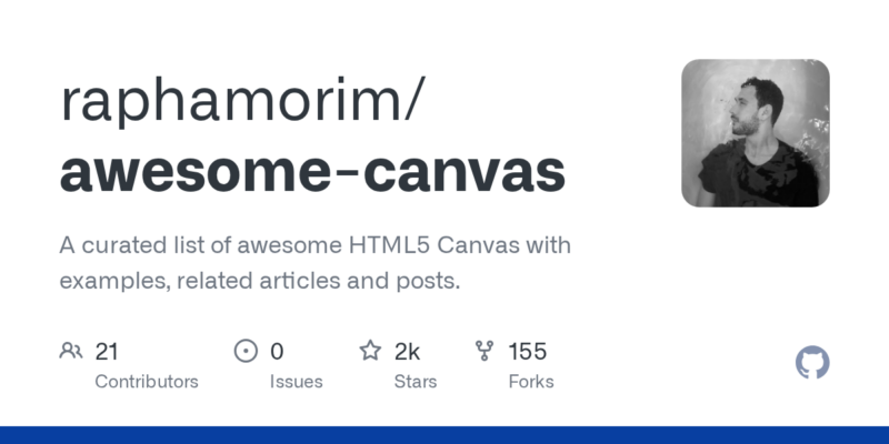 raphamorim/awesome-canvas 源码下载与部署教程-源码站