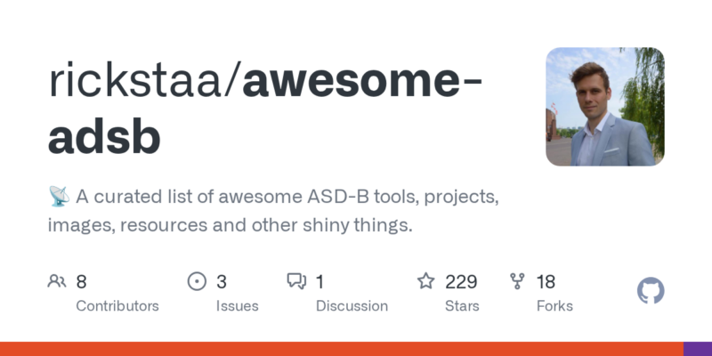 rickstaa/awesome-adsb 源码下载与部署教程-源码站