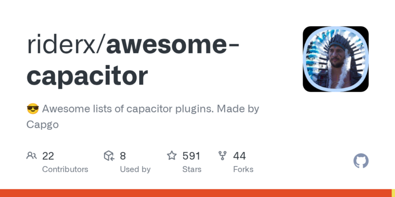 riderx/awesome-capacitor 源码下载与部署教程-源码站