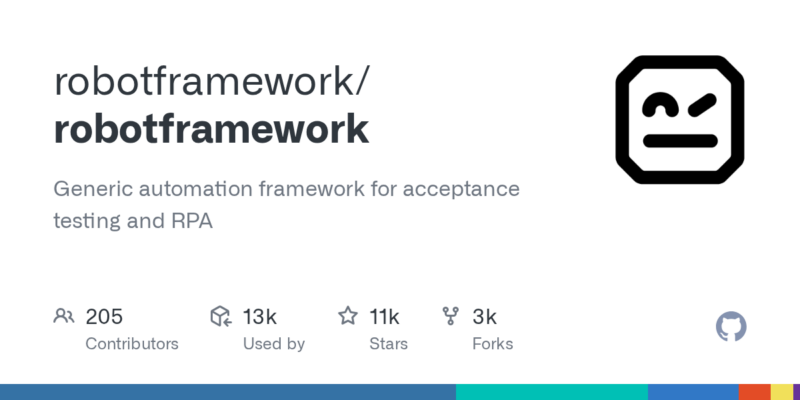 robotframework/robotframework 源码下载_部署教程_开源项目-源码站