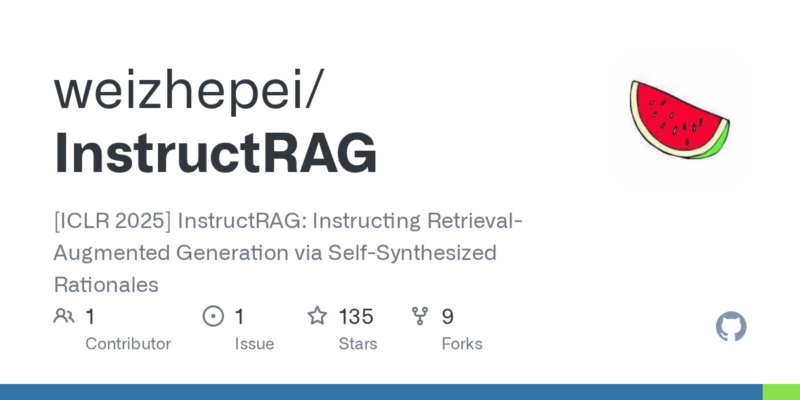 weizhepei/InstructRAG 源码下载与部署教程-源码站