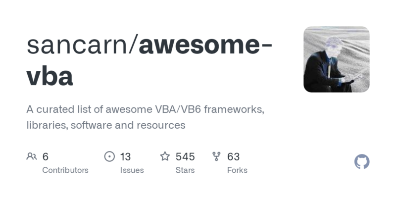 sancarn/awesome-vba 源码下载与部署教程-源码站