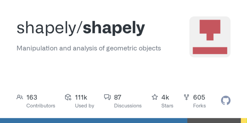 shapely/shapely 源码下载与部署教程-源码站