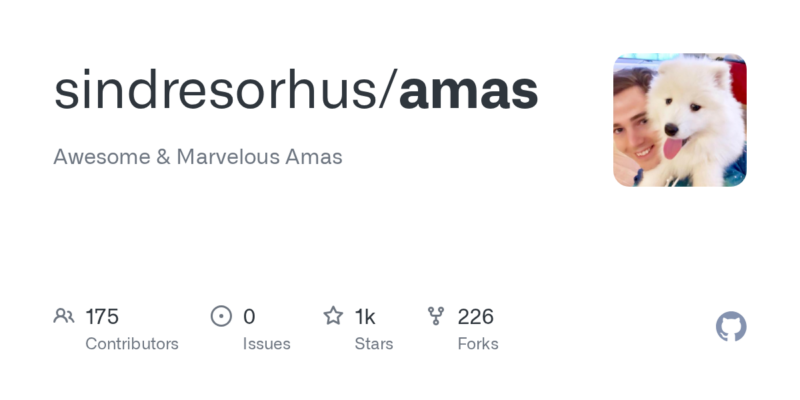 sindresorhus/amas 源码下载与部署教程-源码站