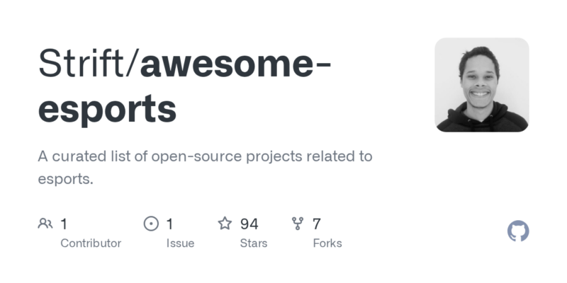 Strift/awesome-esports 源码下载与部署教程-源码站