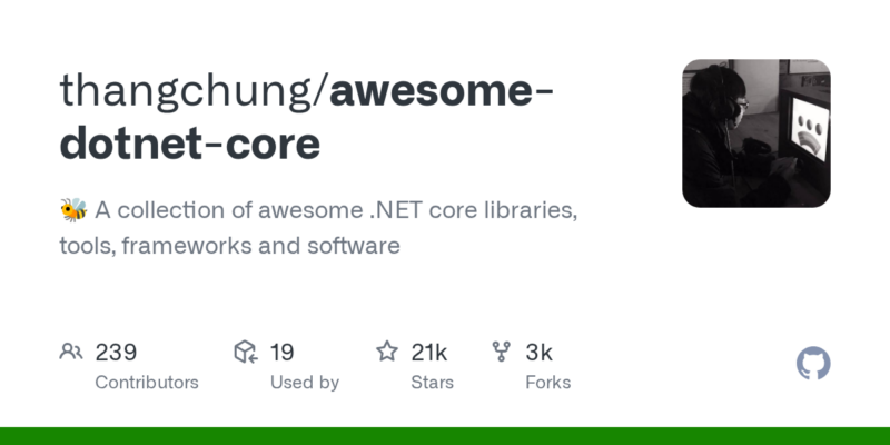 thangchung/awesome-dotnet-core 源码下载与部署教程-源码站