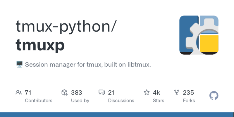 tmux-python/tmuxp 源码下载与部署教程-源码站