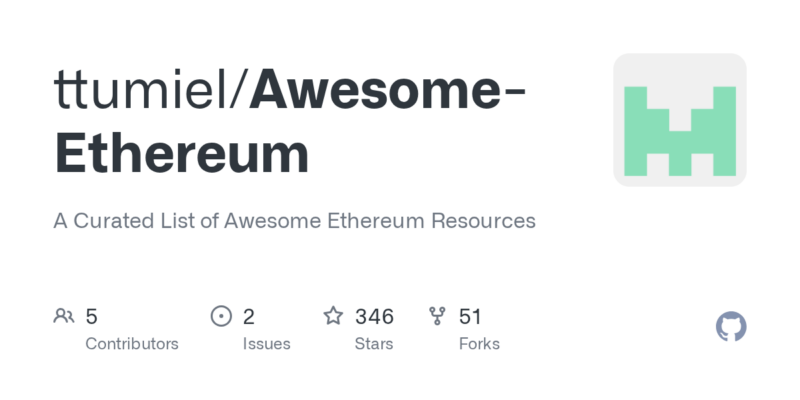 ttumiel/Awesome-Ethereum 源码下载与部署教程-源码站
