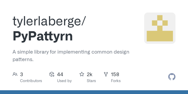 tylerlaberge/PyPattyrn 源码下载与部署教程-源码站