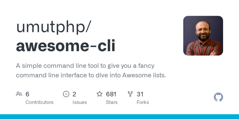 umutphp/awesome-cli 源码下载与部署教程-源码站
